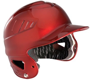 Rawlings CoolFlo Youth Boys - Girls Batting Helmet - Scarlet