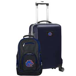 Boise State Broncos Deluxe 2 Piece Backpack & Carry-On Set L104