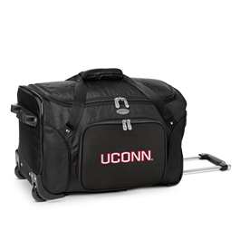 Connecticut UConn Huskies 22" Wheeled Duffel Bag L401