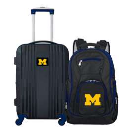 Michigan Wolverines Premium 2-Piece Backpack & Carry-On Set L108