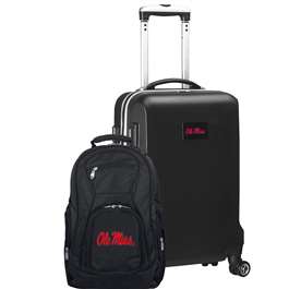 Mississippi Ole Miss Rebels Deluxe 2 Piece Backpack & Carry-On Set L104