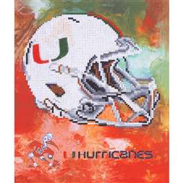 Miami Hurricanes Diamond Painting Kraft Kit  