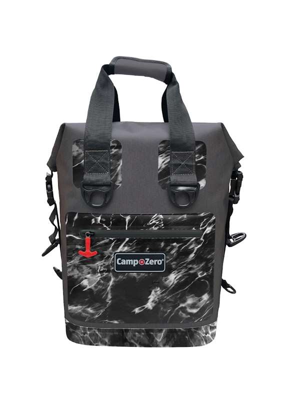 CAMP-ZERO  Carry-All Backpack Bag Cooler | Mossy Oak Blacktip Charcoal    