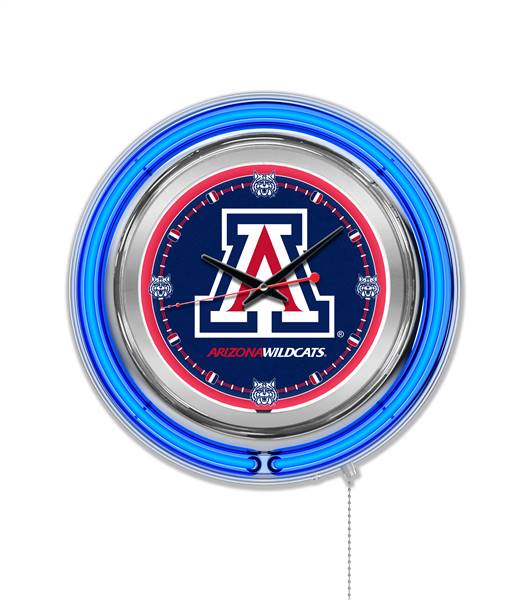 University of Arizona 15 inch Double Neon Wall Clock