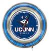 University of Connecticut 15 inch Double Neon Wall Clock