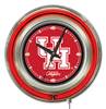 University of Houston 15 inch Double Neon Wall Clock