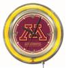 University of Minnesota 15 inch Double Neon Wall Clock