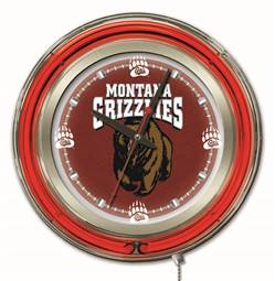 University of Montana 15 inch Double Neon Wall Clock