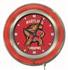 University of Maryland 15 inch Double Neon Wall Clock