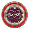 Mississippi State University 15 inch Double Neon Wall Clock