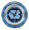 University of North Carolina 15 inch Double Neon Wall Clock