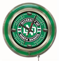 University of North Dakota (Hockey) 15 inch Double Neon Wall Clock