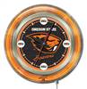 Oregon State University 15 inch Double Neon Wall Clock