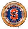 Syracuse University 15 inch Double Neon Wall Clock