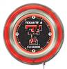 Texas Tech University 15 inch Double Neon Wall Clock