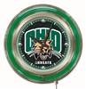 Ohio University 15 inch Double Neon Wall Clock