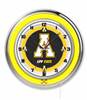 Appalachian State University 19 inch Double Neon Wall Clock