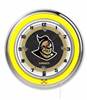 University of Central Florida 19 inch Double Neon Wall Clock