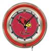 Illinois State University 19 inch Double Neon Wall Clock