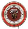 University of Montana 19 inch Double Neon Wall Clock