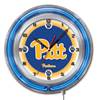 University of Pittsburgh 19 inch Double Neon Wall Clock