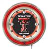 Texas Tech University 19 inch Double Neon Wall Clock