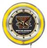 Western Michigan University 19 inch Double Neon Wall Clock