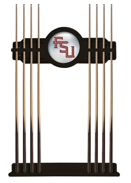 Florida State (Script) Solid Wood Cue Rack with a Black Finish