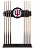 Indiana University Solid Wood Cue Rack with a Black Finish