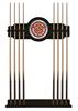 University of Louisiana at Lafayette Solid Wood Cue Rack with a Black Finish