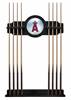 Los Angeles Angels Solid Wood Cue Rack with a Black Finish