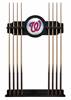 Washington Nationals Solid Wood Cue Rack with a Black Finish