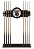 University of Montana Solid Wood Cue Rack with a Black Finish