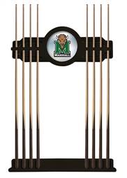 Marshall University Solid Wood Cue Rack with a Black Finish