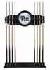 University of Pittsburgh Solid Wood Cue Rack with a Black Finish