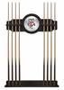 University of Wisconsin (Badger) Solid Wood Cue Rack with a Black Finish