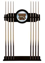 Western Michigan University Solid Wood Cue Rack with a Black Finish