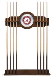 University of Alabama (Script A) Solid Wood Cue Rack with a Chardonnay Finish