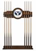 Brigham Young University Solid Wood Cue Rack with a Chardonnay Finish