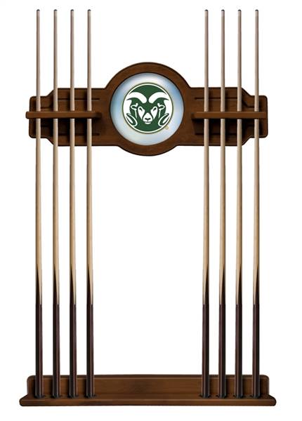 Colorado State University Solid Wood Cue Rack with a Chardonnay Finish