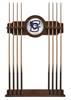 Creighton University Solid Wood Cue Rack with a Chardonnay Finish