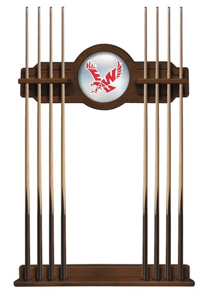 Eastern Washington University Solid Wood Cue Rack with a Chardonnay Finish