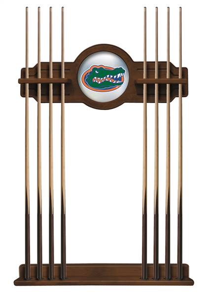 University of Florida Solid Wood Cue Rack with a Chardonnay Finish