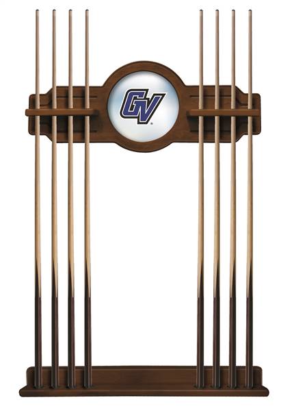 Grand Valley State University Solid Wood Cue Rack with a Chardonnay Finish