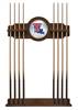 Louisiana Tech University Solid Wood Cue Rack with a Chardonnay Finish