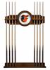 Baltimore Orioles Solid Wood Cue Rack with a Chardonnay Finish