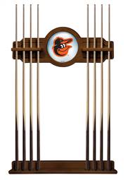 Baltimore Orioles Solid Wood Cue Rack with a Chardonnay Finish