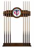 Minnesota Twins Solid Wood Cue Rack with a Chardonnay Finish