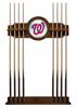 Washington Nationals Solid Wood Cue Rack with a Chardonnay Finish