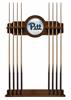 University of Pittsburgh Solid Wood Cue Rack with a Chardonnay Finish